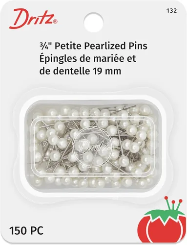 Miniatura 5 de Dritz 68-9 pines perlados, largos, blancos, 1-1/2 pulgadas (100 unidades)