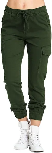 Pantalones deportivos tipo cargo recortados para mujer, cintura alta, con cordón, ligeros, pantalones de senderismo con bolsillo