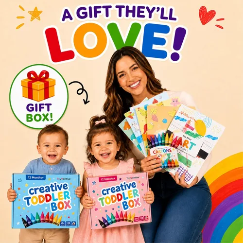 Miniatura 6 de TOYVENTIVE Libros para colorear y crayones para niños pequeños, juguetes y regalos de cumpleaños para niñas de 1 +, 2, 3, 4 años, niños pequeños