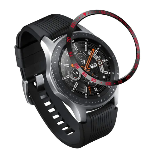 Miniatura 10 de AISPORTS Bisel Styling Compatible con Samsung Galaxy Watch 1.811 in Bisel Anillo Cubierta Adhesiva Anti Scratch Protección Acero Inoxidable Bisel