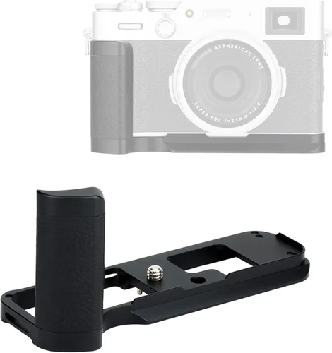 JJC HG-X100V Fuji X100V Empuñadura de mano, Fuji X100V Grip, Arca Swiss Tipo Quick Release QR, antideslizante Metal Holder Hand Grip, aluminio Aloy,