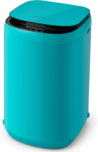 COSTWAY Lavadora portátil de 7.7 libras, máquina de lavandería completamente automática de 0.78 pies cúbicos con 10 programas preestablecidos, 3 Azul