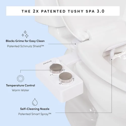 Miniatura 7 de TUSHY - Accesorio de bidé con agua fría a tibia, autolimpieza instalación fácil universal, requiere conexión de fregadero para control