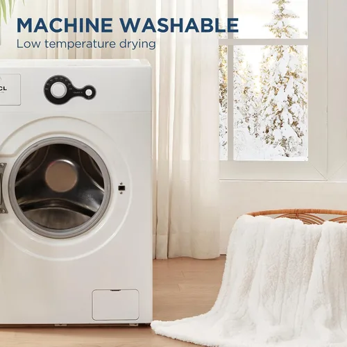 Miniatura 6 de Westinghouse Manta Eléctrica Tamaño Throw, Manta Térmica Sherpa de Felpa Suave con 6 Niveles de Calefacción y Apagado Automático de 2-10 Horas