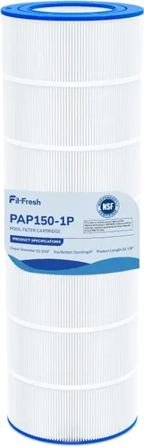 Fil-fresh Cartuchos de filtro de piscina CC150 compatibles con Pentair Clean & Clear 150, repuesto para Pleatco PAP150, Pentair R173216, Unicel