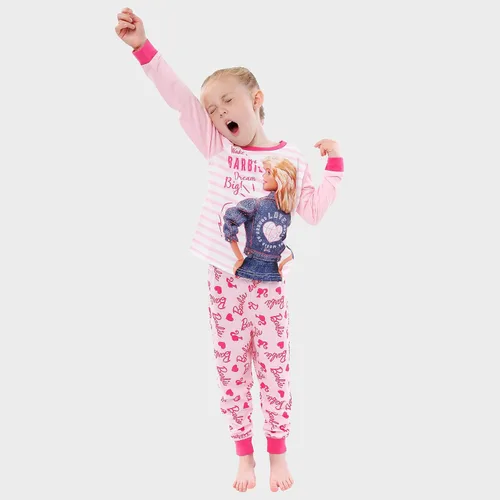 Miniatura 2 de Barbie Pijamas para niñas Conjunto de pijamas y coleteros para niñas Conjunto de pijama para niñas Ropa de dormir para niñas Producto