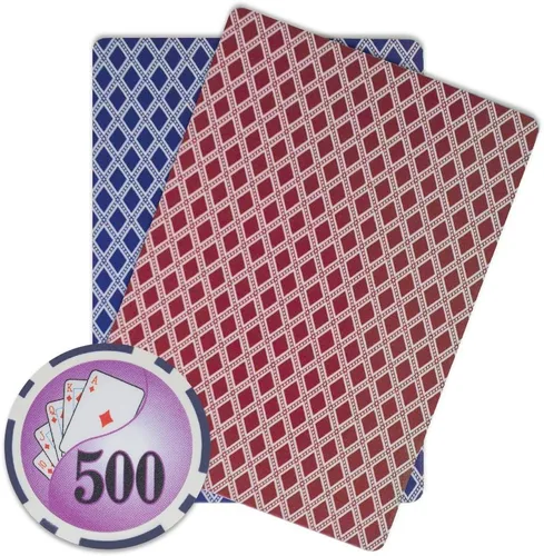 Miniatura 3 de Brybelly Yin Yang Poker Chip - Compuesto de arcilla pesada de 0.49 oz, paquete de 50 Morado ($500 Purple)