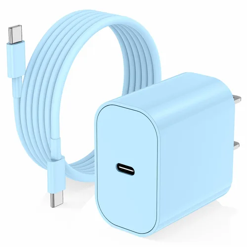 Miniatura 10 de iPhone 17 16 15 Cargador/Cable de carga de 10 pies tipo C a C largo, bloque de carga rápida USB C enchufe de carga para Apple iPhone 17 Pro Max/17