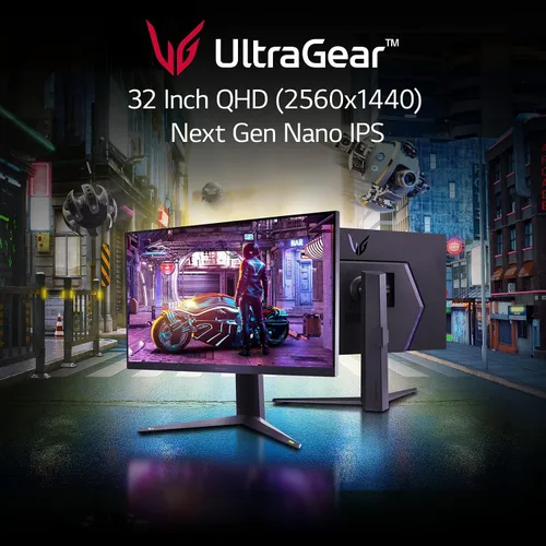 Miniatura 2 de LG Ultragear FHD - Monitor para juegos de 32 pulgadas 32GN50R, VA 5ms (GtG) con compatibilidad HDR 10, NVIDIA G-SYNC y AMD FreeSync Premium, 165Hz