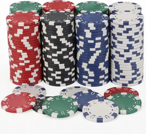 Miniatura 9 de Fichas de póquer de 11.5 gramos, juego de 200 fichas de póquer para Texas Hold'em, fichas de blackjack, kit de juegos de póquer de casino, juego