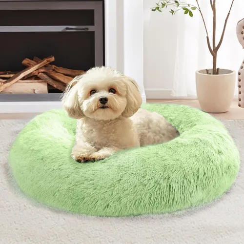 Miniatura 66 de JOLLYVOGUE Cama Calmante para Perros Pequeños - Cama para Perros Pequeños en Forma de Dona Lavable de 23 Pulgadas para Gatitos y Cachorros, Camas