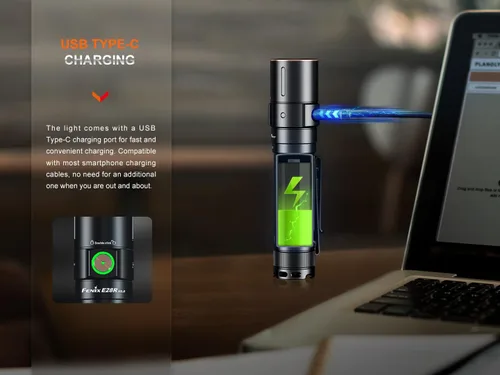 Miniatura 7 de Fenix E28R V2.0 linterna EDC, 1700 lúmenes USB-C recargable compacta de bolsillo con cola magnética