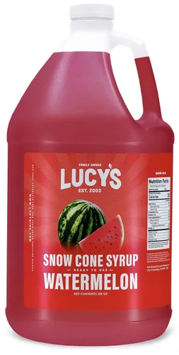 Miniatura 12 de Lucy's Family Owned – Jarabe para cono de nieve de raspado – 1 galón (128 onzas)