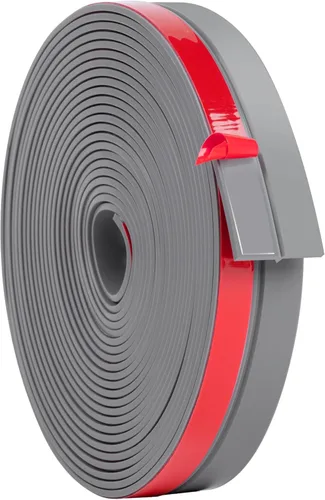Miniatura 17 de ToLanbbt Burlete de Silicona Tira de Sellado para Puerta 2 pulgadas x 20 pies Tapón de Corrientes de Aire para Puerta Cinta Autoadhesiva para Negro