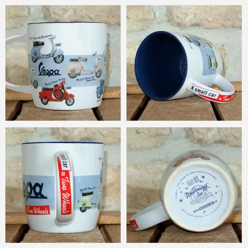 Miniatura 3 de Nostalgic-Art Taza de café retro, 11.2 oz, Vespa – Tabla de modelos – Idea de regalo para los fanáticos de los scooters, Producto de licencia