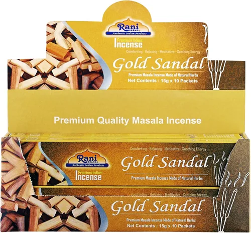 Miniatura 9 de Rani Brand Authentic Indian Products Epic Nagchampa Incienso (0.53 oz x 10 paquetes, total 100 varillas) para Puja, meditación y fragancia casera