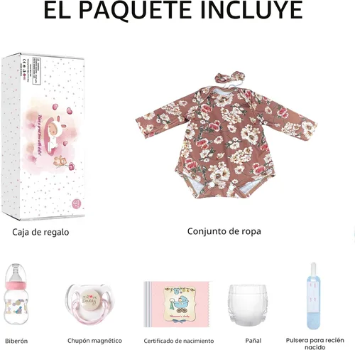 Kaydora Muñecas Bebé Reborn Niña – Bebé recién nacido realista de 20 pulgadas con venas realistas para niños a partir de 3 años