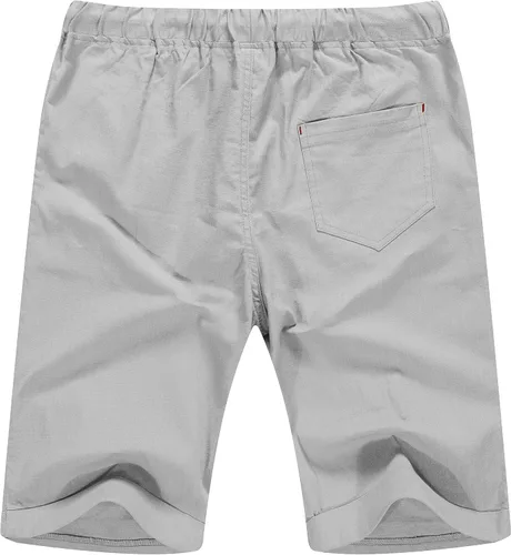 Miniatura 2 de Sailwind Pantalones cortos de lino para hombre, estilo casual, con cordón, para playa