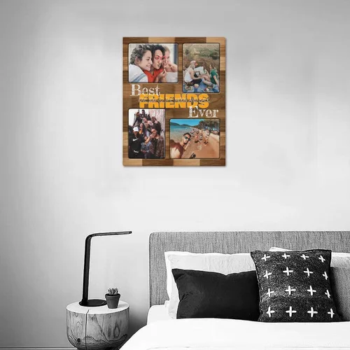 Miniatura 3 de SHIYEL - Impresiones personalizadas en lienzo con foto, regalos de cumpleaños personalizables para tía de sobrina o sobrino, crea un lienzo de pared