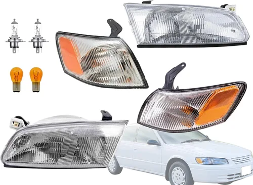 Miniatura 13 de APA - Lámpara de repuesto para faros delanteros con bisel gris para Dakota 1991 1992 1993 1994 1995 1996 con paquete AERO Driver lado izquierdo