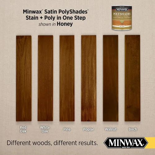 Miniatura 2 de Barniz Minwax 213104444 PolyShades Miel