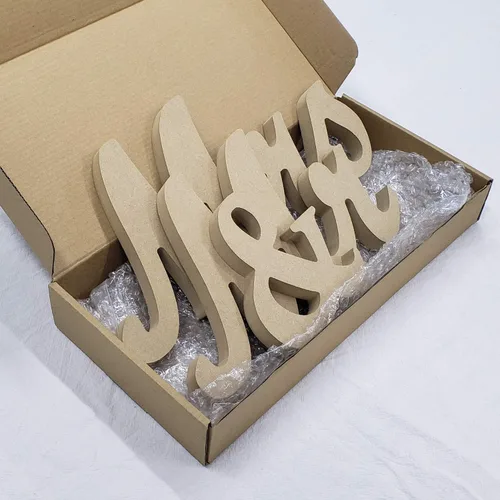 Miniatura 7 de Letrero de madera con texto en inglés "Mr and Mrs", letras rústicas para mesa de boda, decoración de señorita señor para fotos, mesa de fiesta