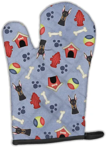 Miniatura 14 de Caroline's Treasures BB4020OVMT Dog House Collection Border Collie - Guante de horno grueso resistente al calor para sartenes calientes y horno