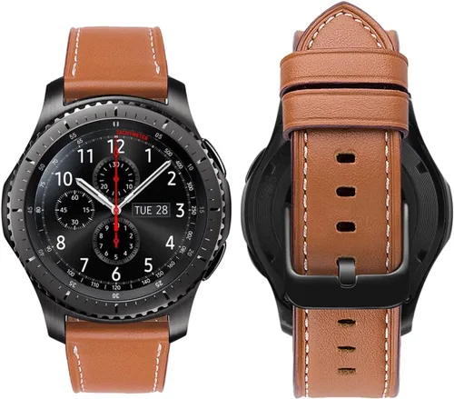 Miniatura 11 de MroTech Correa de 0.866 in compatible con Samsung Gear S3 Frontier/Classic/Galaxy Watch 1.811 in/Galaxy Watch 3 de 1.772 pulgadas, correa de Rojo