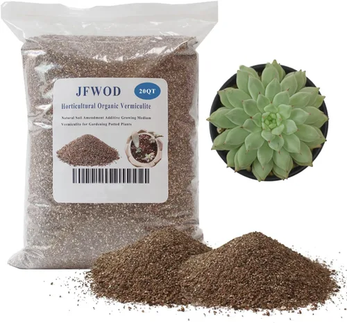 Miniatura 10 de Vermiculita orgánica de 2 cuartos de galón, vermiculita hortícola para plantas, aditivo de suelo para plantas en maceta, vermiculita gruesa