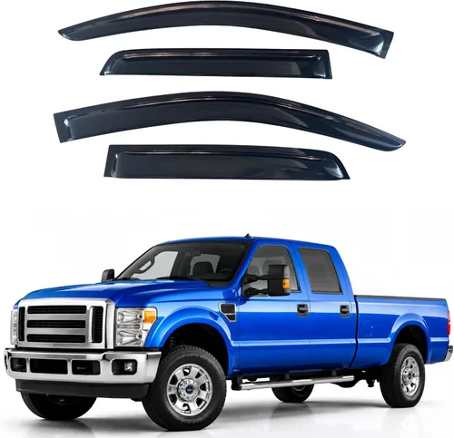 Miniatura 140 de IG - Visera para ventana para Ford Bronco y F150-F350 1980-1996, deflector lateral tipo cinta adhesiva, resistente, contra lluvia y viento
