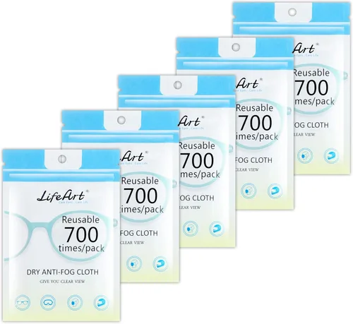 Miniatura 7 de LifeArt Paño antivaho para lentes, paño de limpieza de microfibra para pantalla, gafas y máscaras de esquí, nano tecnología, reutilizable 700 veces