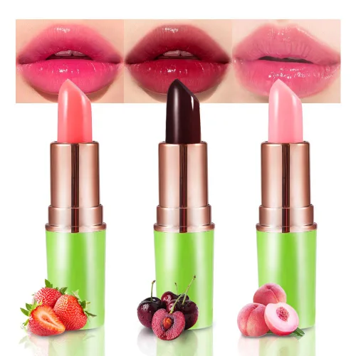 Miniatura 9 de BINGBRUSH PH Mood Peach - Juego de pintalabios que cambian de color, bálsamo labial y brillo de larga duración (03# Coral Kiss, 1 unidad