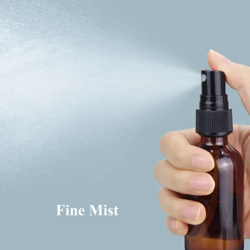 Miniatura 2 de Wedama Botella con atomizador, botella de spray de vidrio de niebla fina de 2 onzas, pequeños recipientes de líquido recargables para regar flores