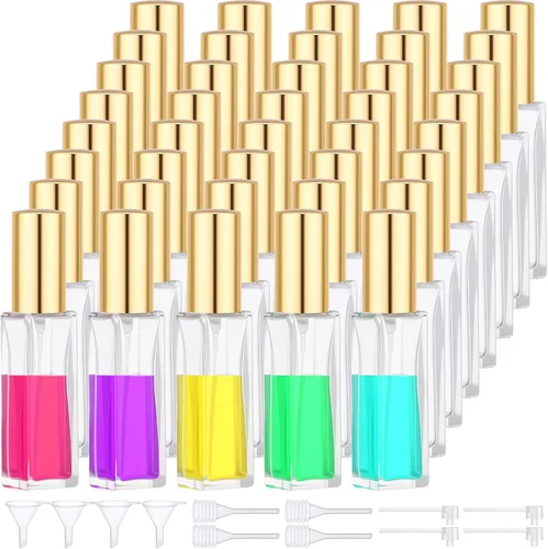 Miniatura 18 de Segbeauty Mini botella de perfume de viaje de 0.1 oz, atomizador de perfume de vidrio, pulverizador de colonia de viaje, botella de spray recargable