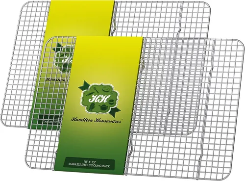 Miniatura 10 de Rejilla de Refrigeración de Acero Inoxidable para Trabajo Pesado, Comercial, Rejilla de Alambra de Metal., Plateado