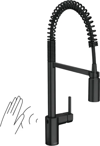 Miniatura 31 de Moen Align Grifo de cocina Motionsense Wave con un solo sensor sin contacto, de un mango de arco alto moderno con acoplamiento de reflejo