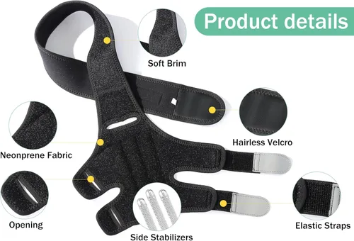 Miniatura 2 de Rodillera para perro para pierna trasera de ACL desgarrada, soporte de ACL para pierna trasera de perros, con estabilizadores laterales, fuerte