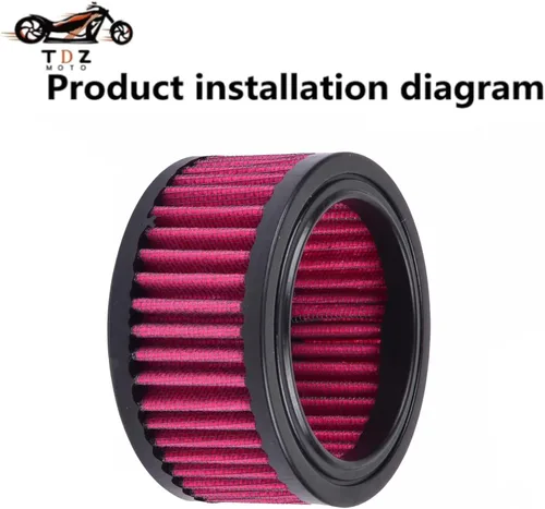 Miniatura 2 de TDZ 2004-2020 Limpiador de aire de admisión Moto Kit de sistema de reemplazo de filtro de aire para Harey Sportster XL883 XL1200 X48 (Paquete de 1)