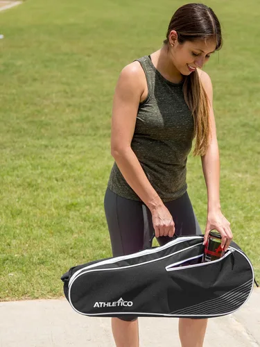 Miniatura 3 de Athletico - Bolsa de tenis y raqueta de raquetbol - Bolsas de tenis para mujeres y hombres para sostener raquetas de tenis, raquetas de raquetbol