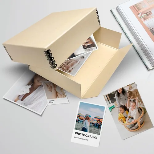 Miniatura 108 de Lineco Archival Caja de almacenamiento para impresión de 13x19 pulgadas, diseño frontal abatible, 13 1/2 x 19 1/2 x 3 pulgadas, color exterior: negro