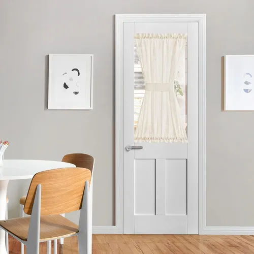 Miniatura 50 de NICETOWN - Cortinas transparentes para puerta de ventana, tratamiento de ventana lateral para puertas estrechas de vidrio/cocina/puerta delantera
