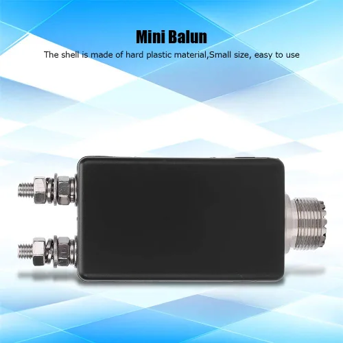 Miniatura 3 de AMONIDA 1:1 Mini Balun, HF Uso Frecuencia Plástico Shell Mini Balun, para QRP al aire libre estación y muebles