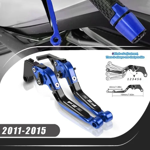 Miniatura 2 de Brake Clutch Levers for FZ8 FZ-8 for FAZER 2011-2015 CNC Clutch Lever Brake Set Adjustable Folding Handle Levers Motorcycle Parts
