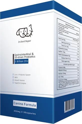 Dr. Kiwi O'dogcat Probióticos para perros | Apoya la salud intestinal, la diarrea, la salud digestiva y las alergias estacionales