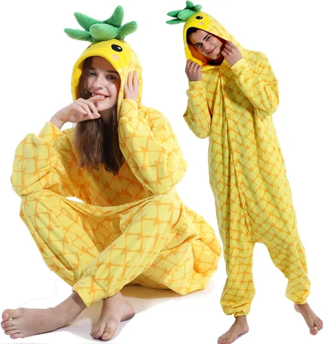 Miniatura 2 de vavalad Disfraces de piña para adultos, pijamas de una pieza, piña, fruta y piña, regalos para mujeres y hombres