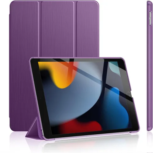 Miniatura 14 de Soke Funda para iPad de 9ª/8ª/7ª generación 2021/2020/2019, [soporte tríptico delgado + activación/suspensión automática], cubierta trasera