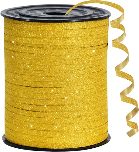 Miniatura 24 de BEISHIDA Cinta Plateada Rizada Ondulada de 500 Yardas, Cuerda para Globos, Rollo Metálico Brillante para Cinta de Envolver Regalos para Fiestas