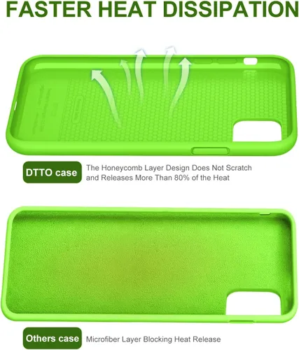 Miniatura 5 de DTTO Funda compatible con iPhone 11, serie Romance, funda de silicona cubierta completa [protección mejorada de cámara y pantalla] con cojín