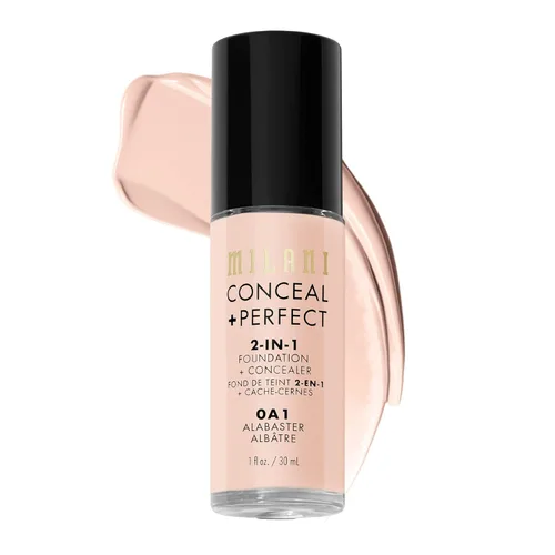 Miniatura 27 de Milani Conceal + Perfect Base + Corrector 2 en 1 para una Tez Impecable, Corrector para Debajo de los Ojos, Cubre Enrojecimiento e Imperfecciones