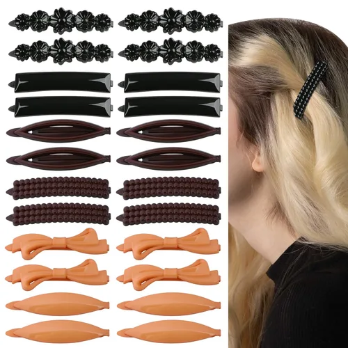 Miniatura 15 de Juego de 32 pinzas para el cabello, pasadores de pelo para mujeres y niñas, accesorios para el cabello grueso, fino y normal, pequeños, multicolor